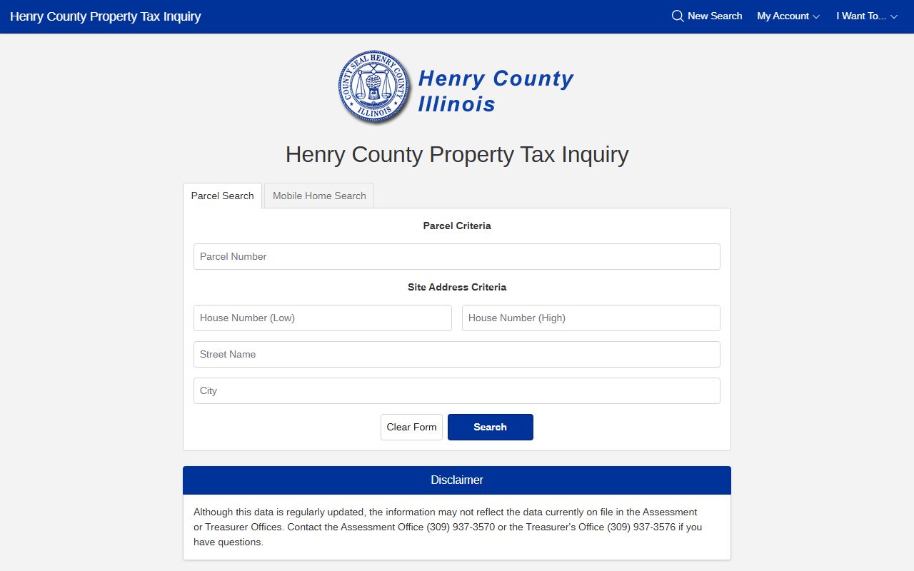 Henry County property search portal for Henry County property records