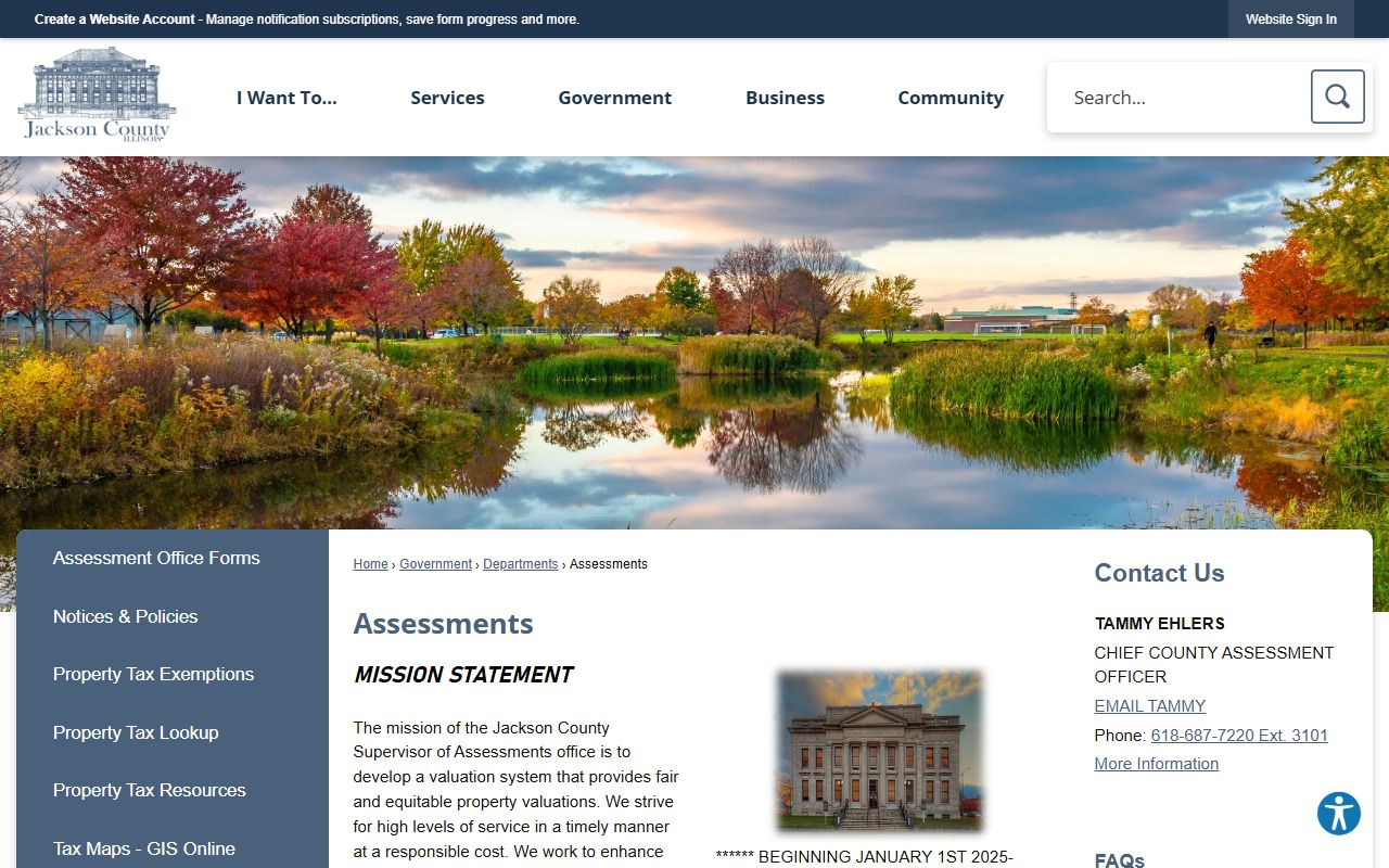 Jackson County Assessment Office website for Jackson County property records