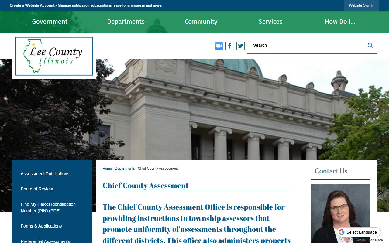 Lee County Chief County Assessment Officer website for property records