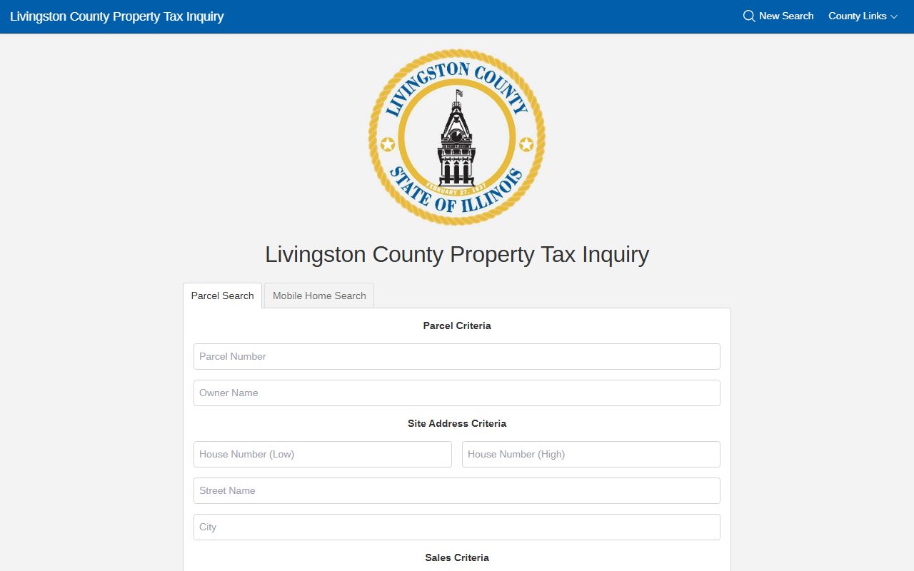 Livingston County property search portal for Livingston County property records