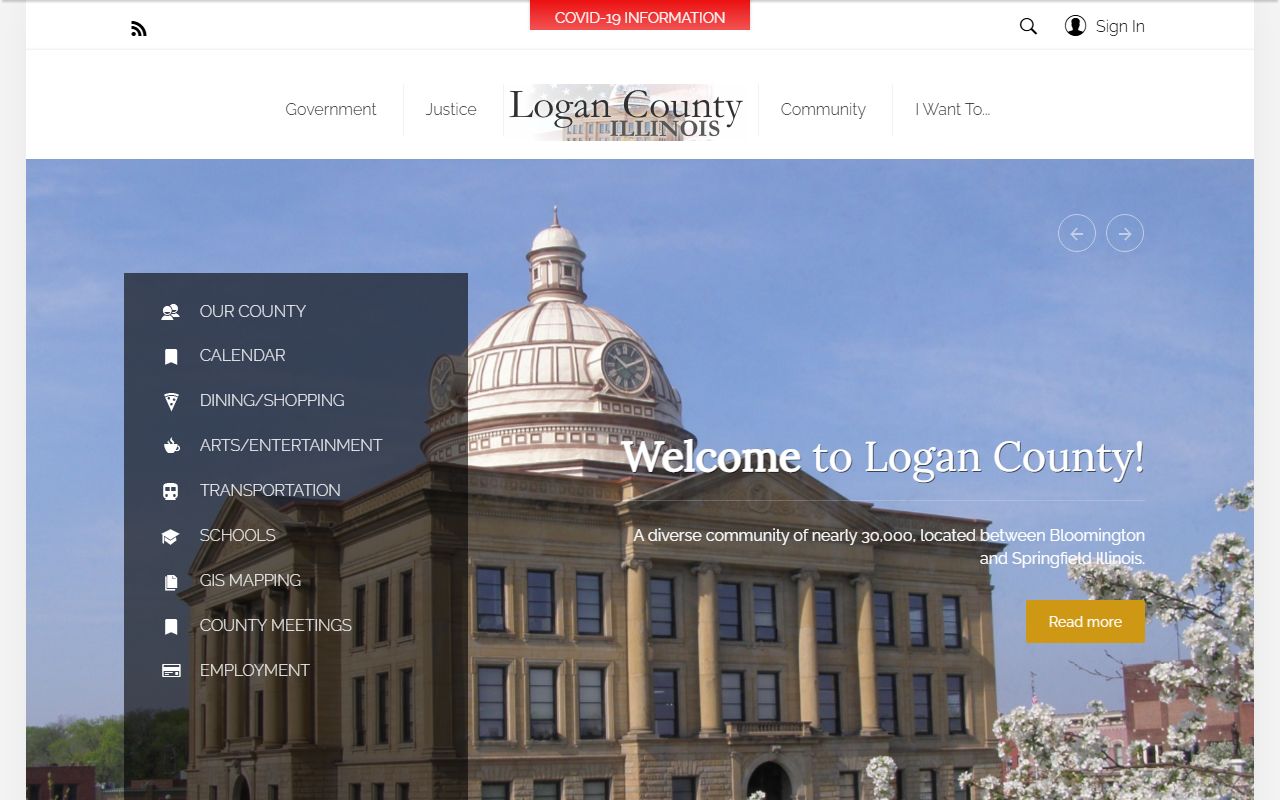 Logan County government website for Logan County property records