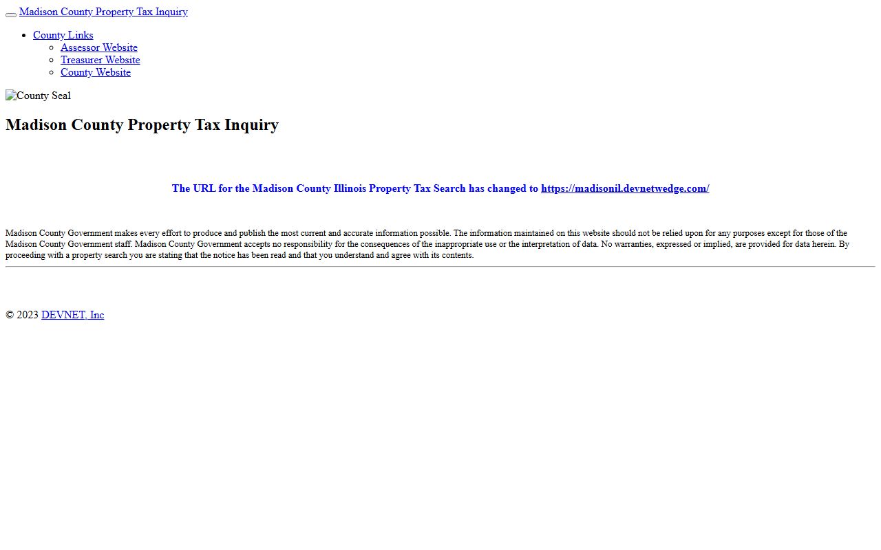 Madison County additional property records search tool