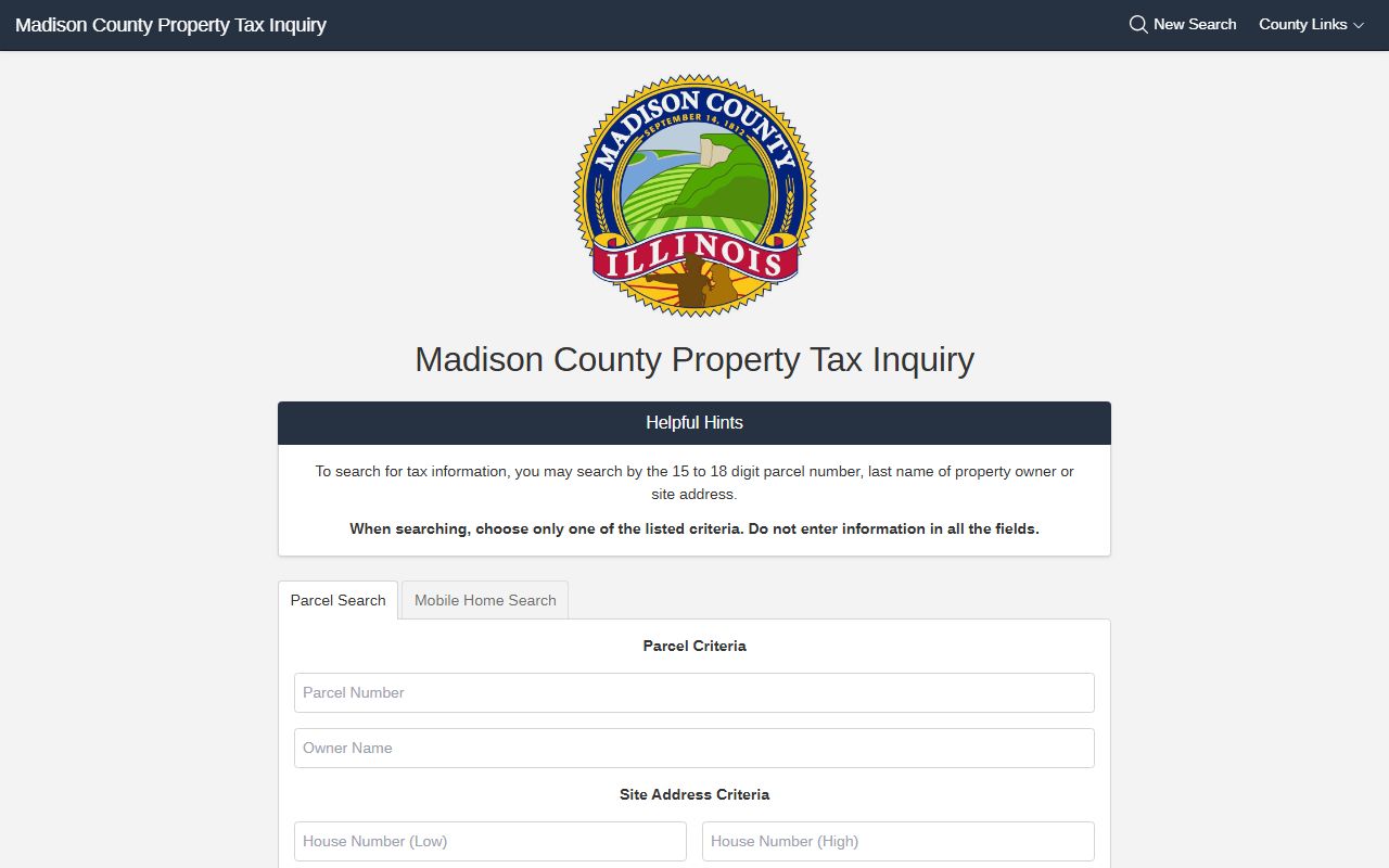 Madison County property search portal for finding property records online