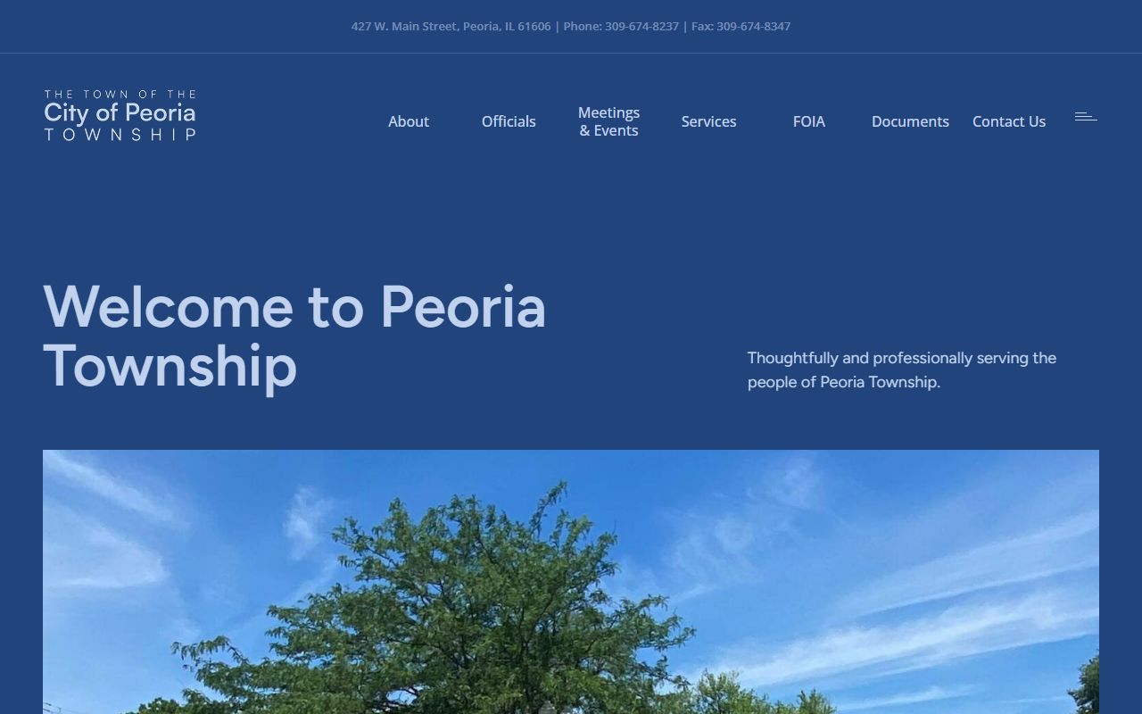 Peoria County Supervisor of Assessments website for Peoria County property records
