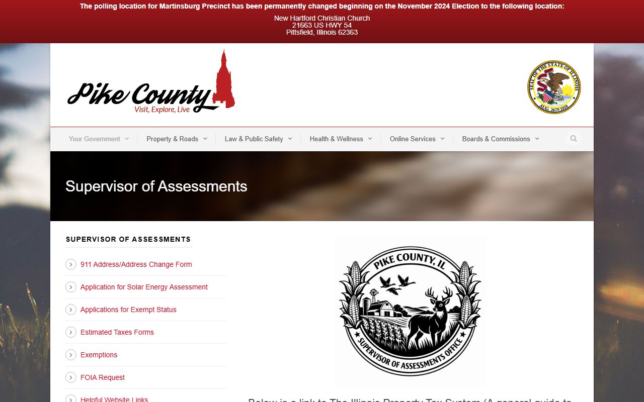 Pike County assessment office website for Pike County property records