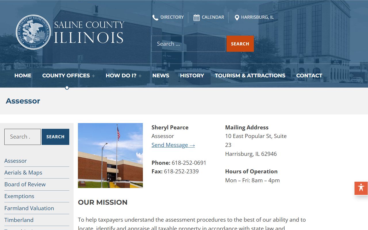 Saline County assessment office website for Saline County property records