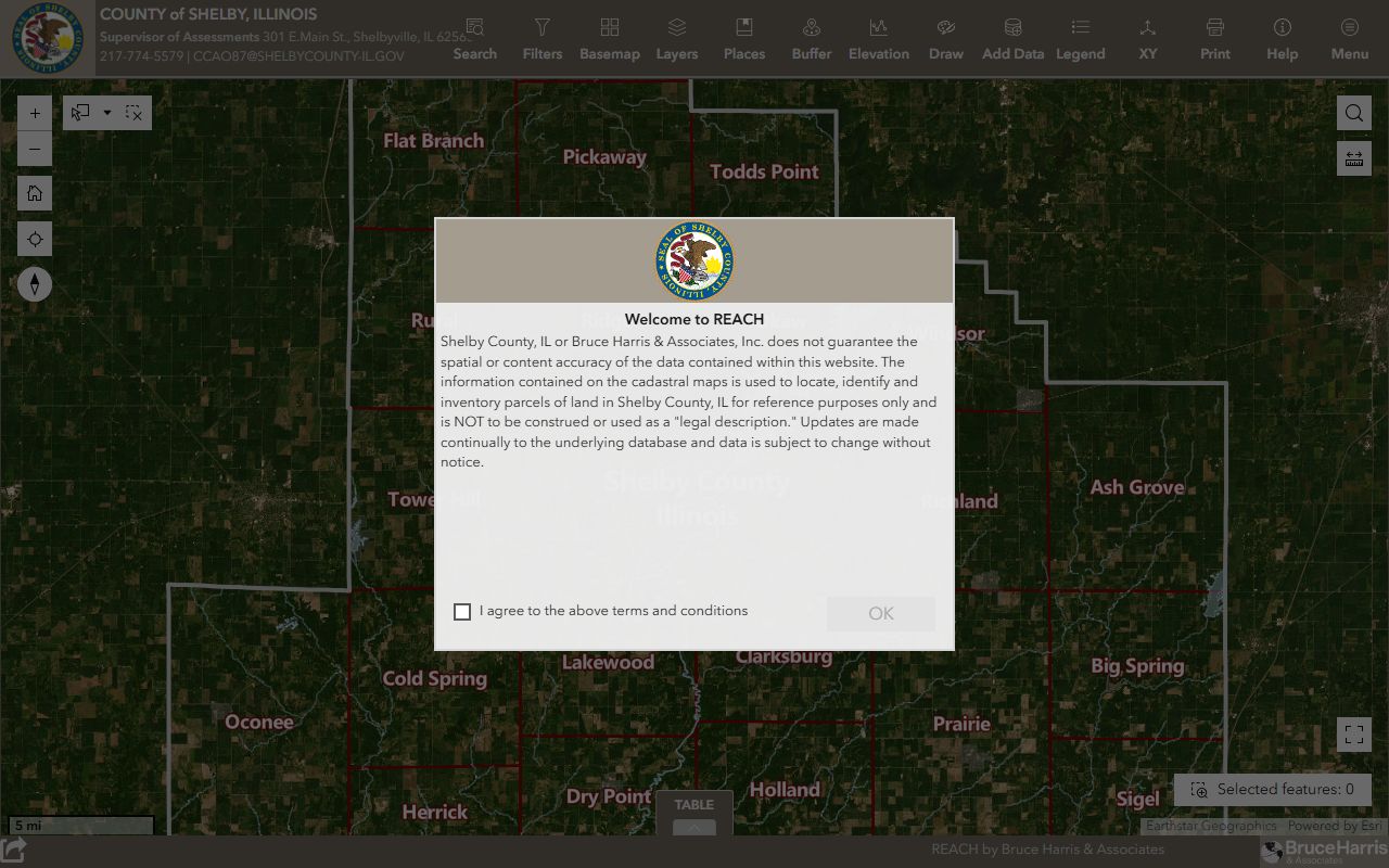 Shelby County online property search portal for property records