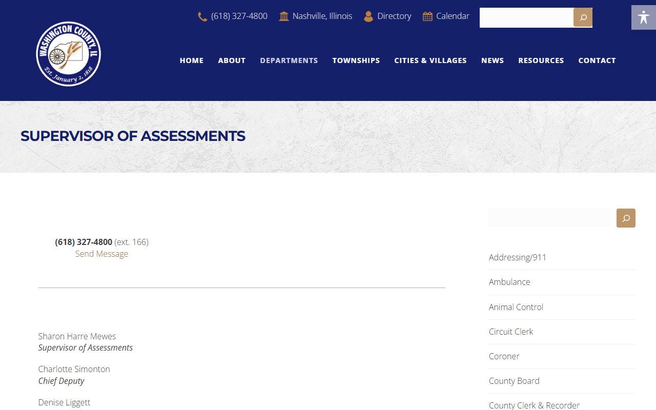 Washington County assessment office website for Washington County property records